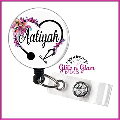 Retractable Heart Badge Reel, Personalized Nurse Retractable Badge Reel,  Loving Medical Badge Holder, Floral Badge Reel, Student Nurse Badge Holder  - GG4752 - Yahoo Shopping