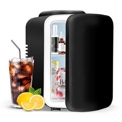 CROWNFUL Mini Fridge 4L/6 Can Portable Cooler and Warmer Personal