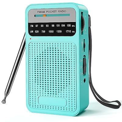 LoopTone FM AM Radio Retro Wood Radio with Bluetooth Play Mp3 and Antenna  Built in Speaker for Kitchen Living Room
