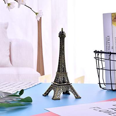 ESHATO 7 Inch Eiffel Tower Statue Decor Alloy Metal Collectible