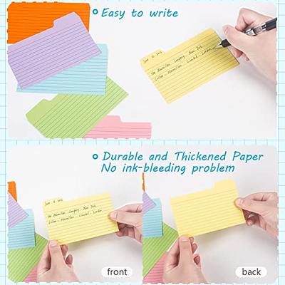 Koogel 252 PCS Tabbed Index Cards, Colorful 3 x 5 Inch Flash Card Dividers  Cards Ruled Notecards with Tab for Learning Note Taking To Do List - Yahoo  Shopping