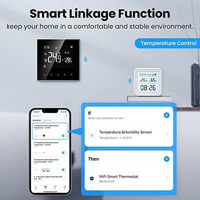 Tuya Smart Home Zigbee Temperature And Humidity Sensor with LCD Screen  Indoor Hygrometer Smart Life Control Works with Gateway
