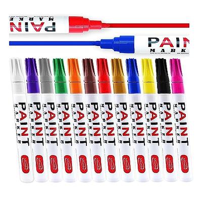 BEMLP Permanent Marker Pen Colorful Waterproof Metal Oilly Fill Paint For  School DIY Tyre Tire Tread CD Metal Paint Markers Tire pen 12 Colors for  Scuba gear - Yahoo Shopping