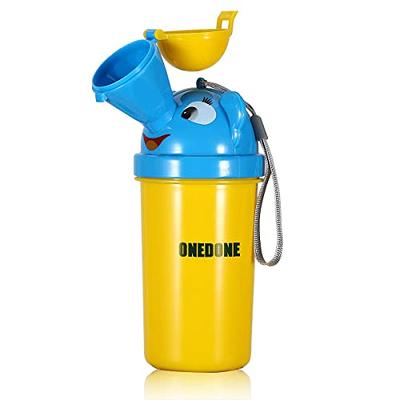 ONEDONE Pee Cup for Kids Portable Urinal Travel Urinal Baby Child Toddler  Pee Bottle Potty Emergency Toilet for Camping Car Travel and Kid Potty Pee