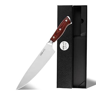  MAD SHARK Chef Knife, Professional 8 Inch Ultra Sharp Kitchen  Knife, German High Carbon Stainless Steel Knife, Ergonomic Handle Cooking  Knife with Finger Guard and Gift Box: Home & Kitchen