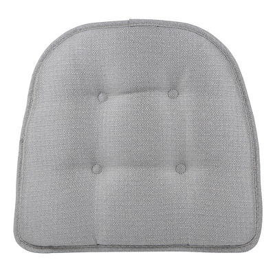 Mainstays Textured Chair Cushion, Gray, 1-Piece, 15.5 L x 16 W 