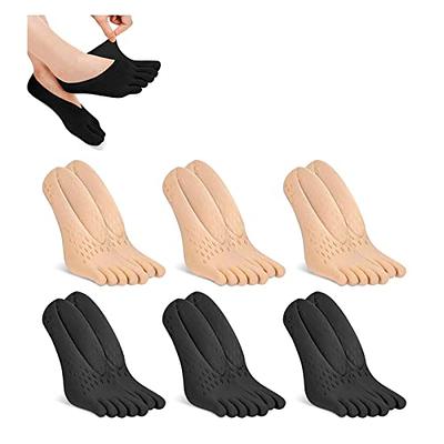 Lasnten 5 Pairs Zipper Compression Socks Open Toe Compression