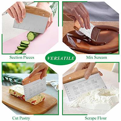 Spring Chef Stainless Steel Pastry Scraper/Bench Scraper Chopper