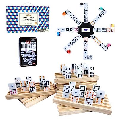 Domino Dominoes Blocks Game Setkids Block Wooden Building  Stackingentertainment Adults Toys Bulk Tiles Wood Dominos Tile 