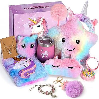 Toys League 3 In 1 Fur Unicorn Gift Set - Notebook, Pencil Pouch