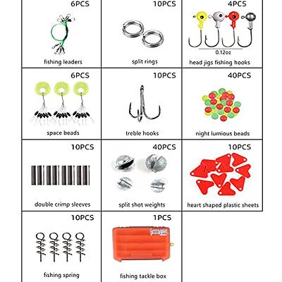 263Pcs Fishing Accessories Kit with Tackle Box,Fishing Tackle Kit Fishing  Gear Including Jig Hooks, Beads, Swivel Snap, Fishing Weights Sinkers, Bobbers  Float for Freshwater Saltwater - Yahoo Shopping