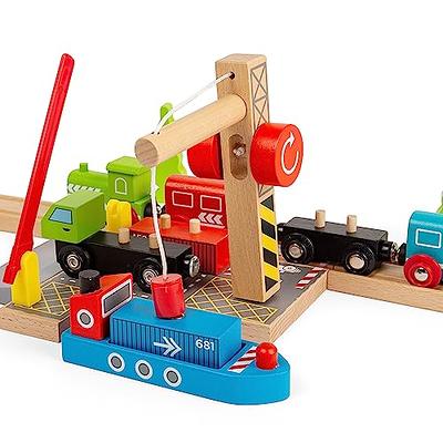 Bigjigs Rail Country Windmill Toy Train Tunnel - Bigjigs Train Accessories,  Wooden Train Track Accessories, Windmill for Train Set, Trains for Kids