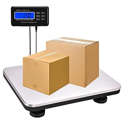 Fuzion 330lbs/5 oz Digital Shipping Scale for Packages, Heavy Duty Weight  Scale, Stainless Steel Large Platform, Commercial Scale for Business,  Office
