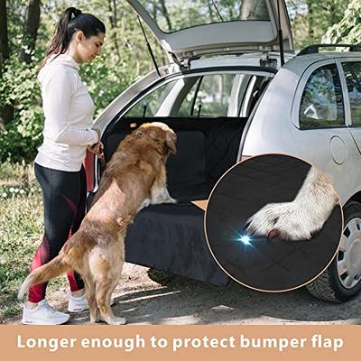 Cargo Liner for SUVs and Cars, Waterproof Cargo Cover Pet Trunk Mat with  Extra Bumper Flap Protector, Non Slip Backing, Large Size - Universal Fit