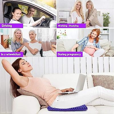 Gulymm Extra Large Gel Seat Cushion, Gel Car Cushion for Long Sitting, Chair  Pads with Large Double Thick Breathable Honeycomb Design, Pressure Relief,  Car Seat Wheelchair Cushion for Relieves Fatigue - Yahoo