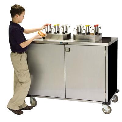 San Jamar B6766L EZ-Chill 12-Compartment Stainless Steel