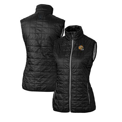 Men's Antigua Oatmeal Green Bay Packers Course Full-Zip Vest