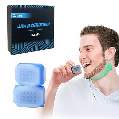 Jaw Exerciser for Men Women Silicone Jawline Exerciser Tablets Jaw Trainer  for Beginner Intermediate Advanced Users Fitness Ball