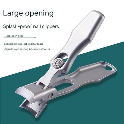 Toe Nail Clippers Adult, Nail Clippers with Catcher, 2 PCS Steel Nail  Clippers