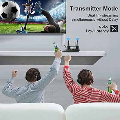 Long Range Bluetooth 5.3 Transmitter Receiver For TV Home Stereo Audio  Adapter