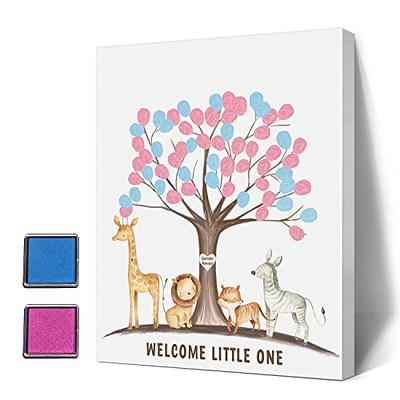 Safari Instant Film Gender Reveal Sticker Frames Gender Reveal Decoration  Ideas Polaroid Gender Reveal Guestbook Baby Shower Guestbook 