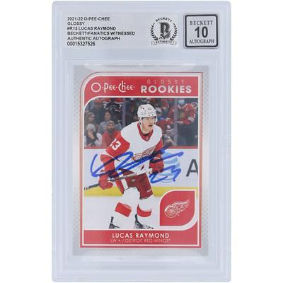 Moritz Seider Detroit Red Wings Signed Framed Jersey Fanatics