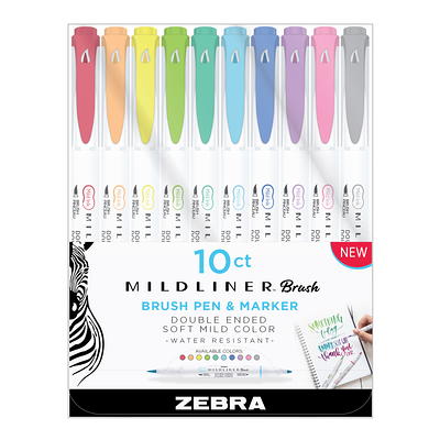 Zebra Pen Mildliner Highlighters, Double Ended Highlighter, Broad And Fine  Tips, Pastel and Neutral Colors Midliner Pens, 30 Pack