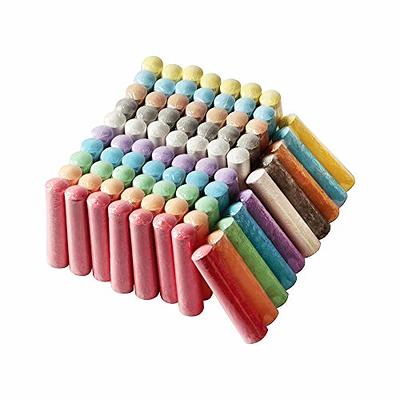NewFamily Dustless Chalk for Kids, Colored Sidewalk Chalk with Holder,Non-Toxic Washable Toddlers Chalks Drawing Writing for Outdoor Art Play