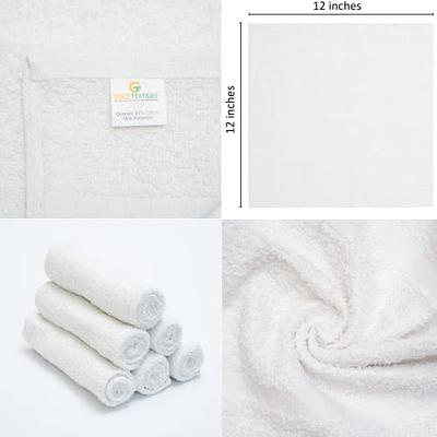 120 Pcs Bulk Pack, White Economy 15x25 Inches Basic Hand Towel