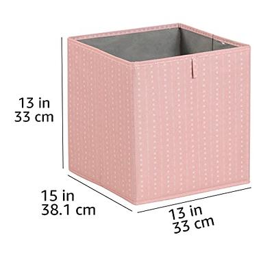 Foldable Storage Cube Bins, Assorted Colors