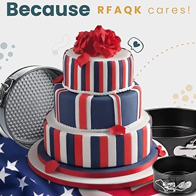 RFAQK 10 Inch Springform Cake Pan-Nonstick Baking Set with Removable  Bottom,Leakproof Cheesecake Pan with 30Pcs Parchment Papers,(E-Book  Included)