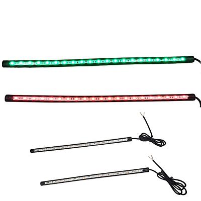 Deals4you 2pcs 14 Inch 21-LED Navigation Lights for Boats, 12V Ultra Bright  Red & Green Navigation Light Kit for Dinghy Pontoon Vessel Skeeter - Yahoo  Shopping