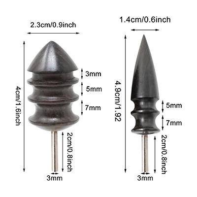 Wooden Leather Edge Burnisher Rotary Slicker for Dremel Tool Polishing  Grinding