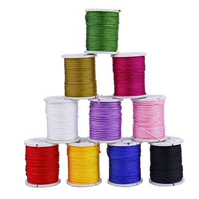 1pc Non-elastic Purple Beading Cord, Colorful Crafting Thread