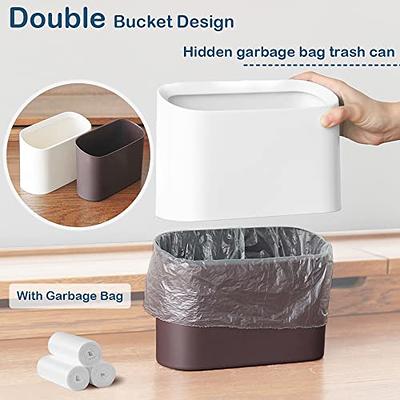  Small Trash Bags 3.5 Gallon, 100 Pcs Bathroom Garbage