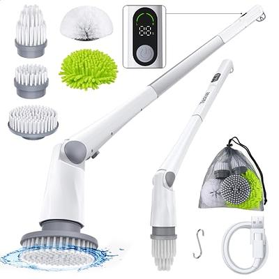 Grout Groovy! Premium Model Electric Stand Up Tile Grout Cleaner | Removes  Dirt from Grout | Adjustable Telescopic Handle | 1 Heavy Duty Brush | 20 ft