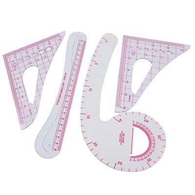  Flexible Ruler Pink, 12 in (30 cm) Soft Plastic Shatter  Resistant Straight Edge Ruler, Bendable Kids & Adults Ruler w/Inches &  Metrics Also Available in Blue, Purple, Red, Grey, Green, 1