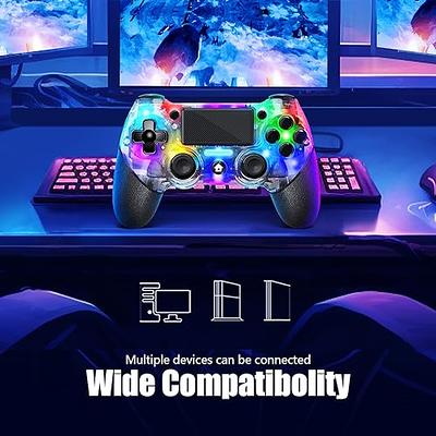 Wireless Controller for PS4, Wireless PS4 Gaming Controller USB Gamepad  Joypad Controller with Dual-Vibration for PS4/ Slim/Pro/PC(Win 7/8/10) 