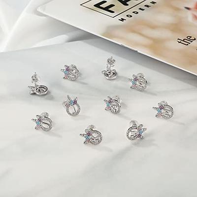 Christmas Gifts for Girls-Unicorns Gifts for Girls Sterling Silver Post  Unicorn Stud Earrings Letter A Initial Stud Earrings Unicorn Toys for Girls  Age 4-6 Kids Earrings Earrings for Little Girls - Yahoo