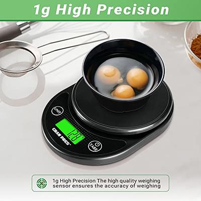 GRAM PRES Food Kitchen Scale Digital Weight Grams and Oz with IPX6