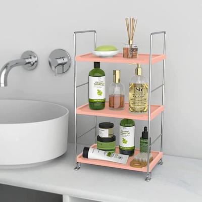 Dyiom Bathroom Organizer Countertop, 3-Tier Bathroom Counter Organizer Kitchen Spice Rack Cosmetic Organizer, Black