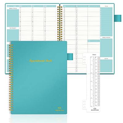  Daily Planner Undated Hardcover Notebook, Regolden