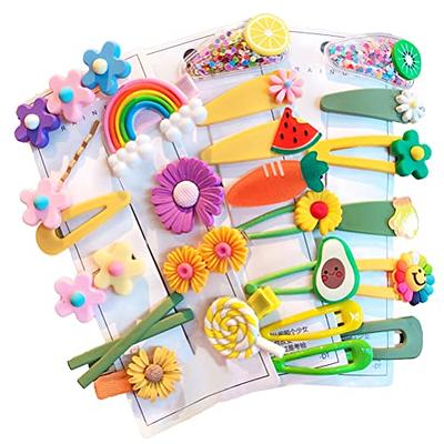 Colorful Childrens Hair Clips, Rainbow Hair Clips Kids