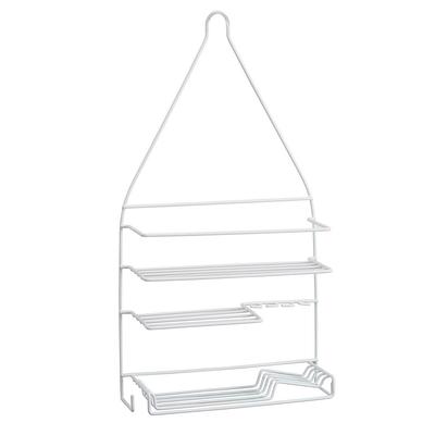 Home Basics Clear Plastic 1-Shelf Hanging Shower Caddy 7.72-in x