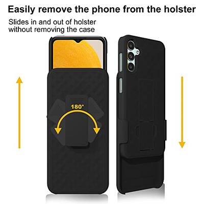 Designed for Samsung Galaxy A14 5G Case with Belt Clip, Case with Clip for  Samsung A14, Shell Holster Combo A14, Slim Rugged Drop Shockproof