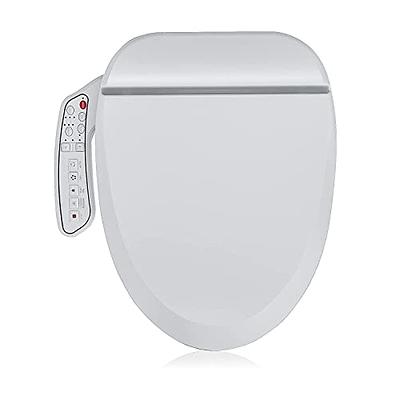 Elongated LED Light Electric Bidet Toilet Seat Heated Toilet Seat with Warm  Air Dryer and Night Light