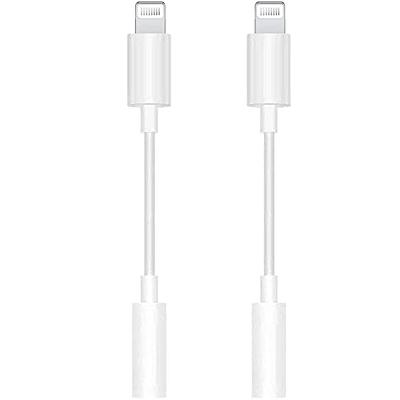 3 Pack Lightning to 3.5 mm Headphone Jack Adapter, Apple MFi Certified  iPhone Audio Dongle Cable Earphones Headphones Converter Compatible with  iPhone