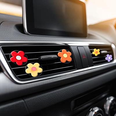 4 Pcs Car Charm Beautiful Daisy Flowers Car Air Vent Clips Car Air  Freshener Cute Automotive Interior Trim Decorations Accessories