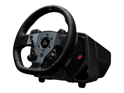  Logitech G923 Racing Wheel and Pedals, TRUEFORCE up to 1000 Hz  Force Feedback, Responsive Driving Design, Dual Clutch Launch Control,  Genuine Leather Wheel Cover, for PS5, PS4, PC, Mac - Black 