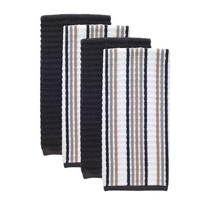 HYER KITCHEN Microfiber Kitchen Towels, Stripe Designed, Super Soft and  Absorbent Dish Towels, Pack of 8, 18 x 26 Inch, Green and White